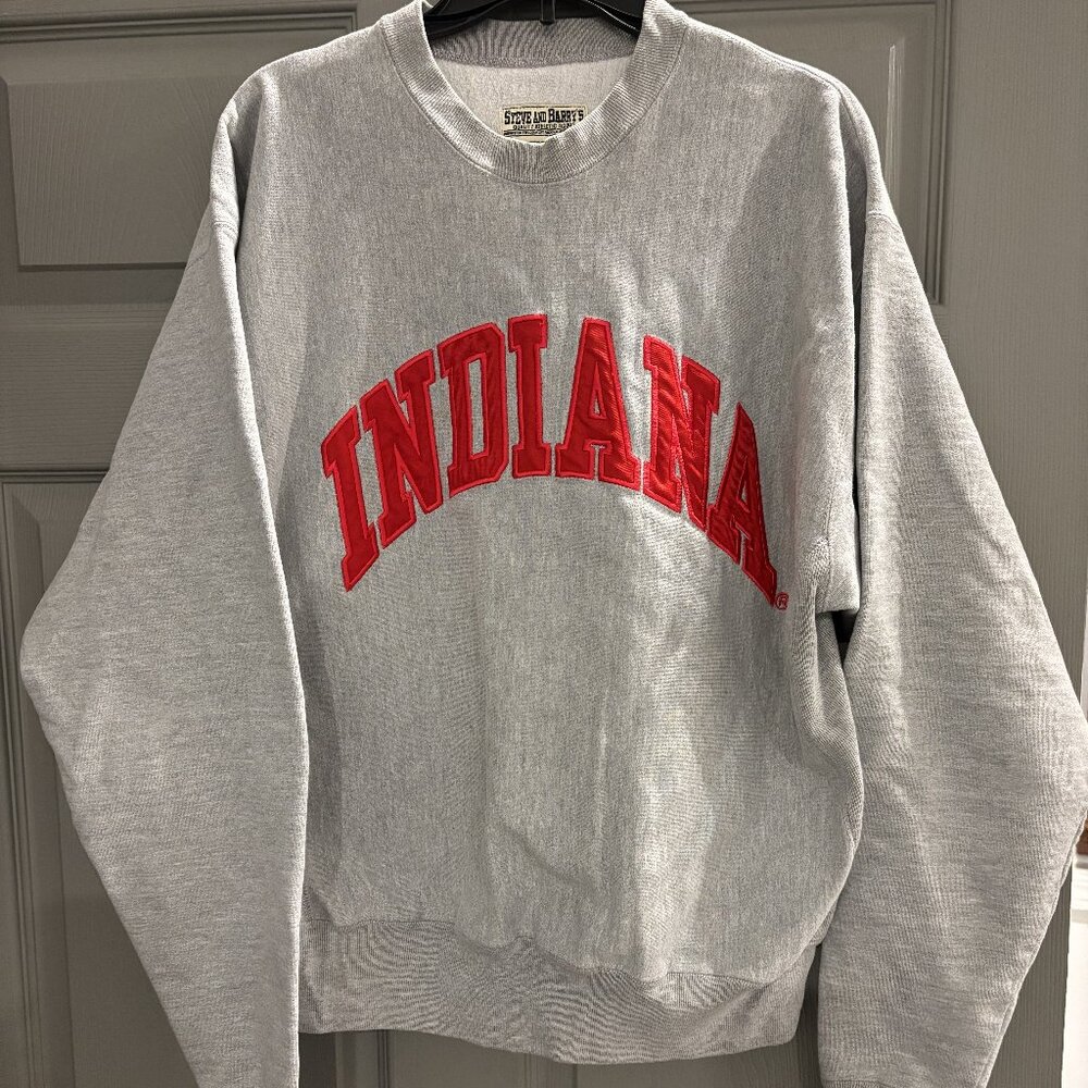 Indiana University IU Hoosiers Crewneck Sweatshirt - Vintage